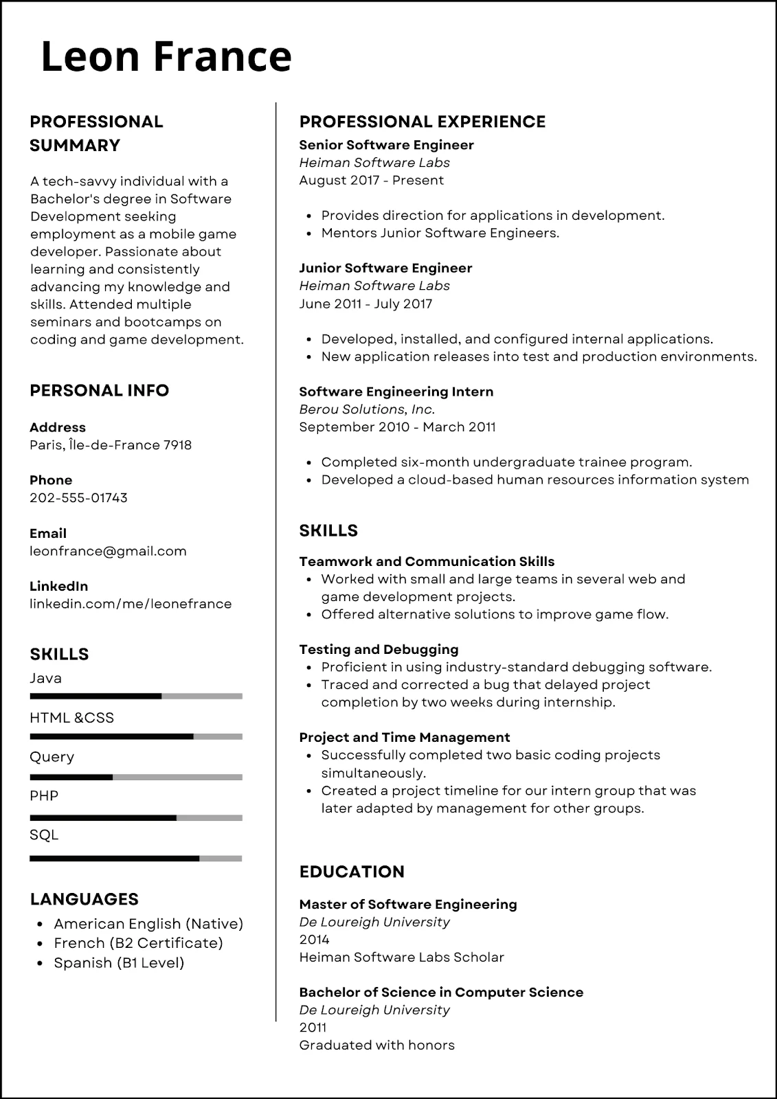 Career Change Resume Examples Designed for 2023